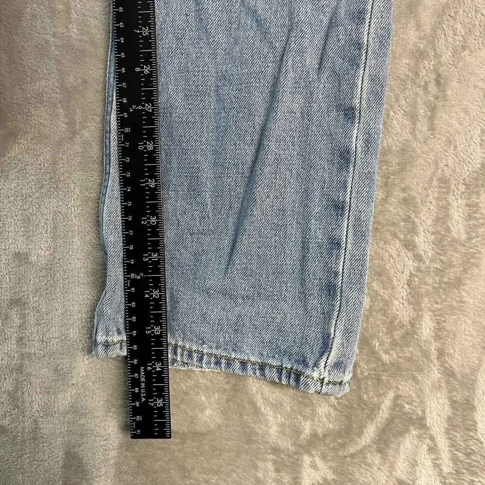 Hollister Y2K Light Wash Blue Denim Jeans Mens 38x34 Faded Casual Denim Worn